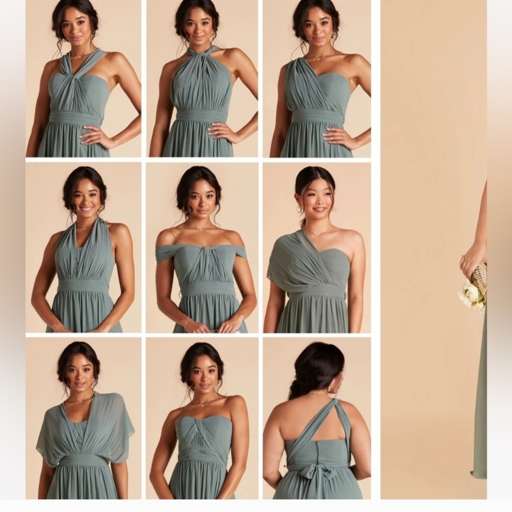 Birdy Grey Strapless Dress in Soft Green - Picture 9 of 10